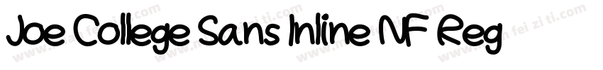 Joe College Sans Inline NF Regular字体转换